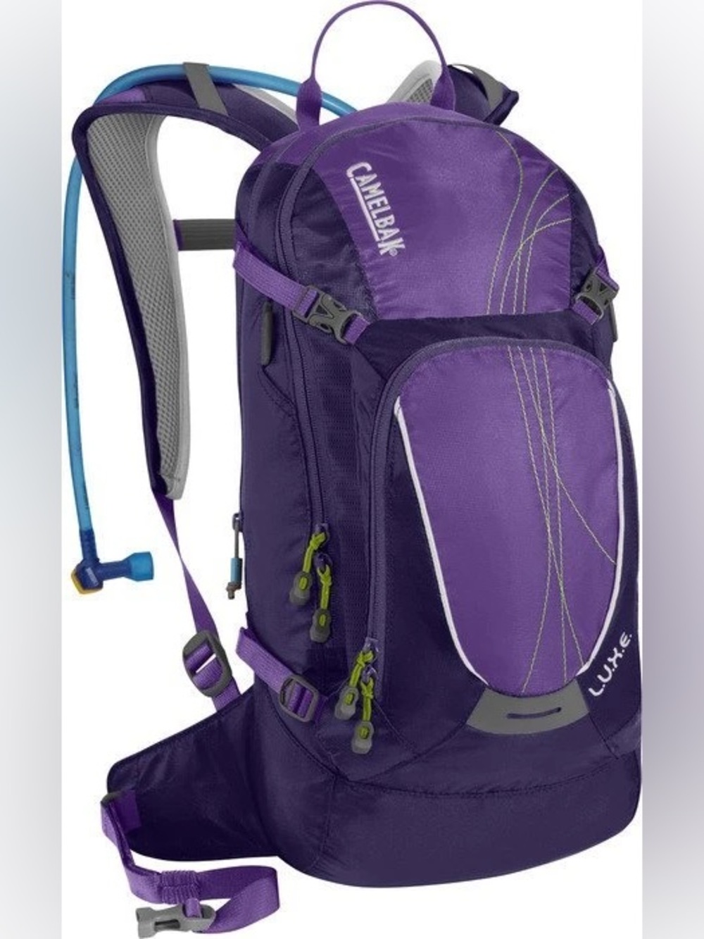 CamelBak Luxe Purple Hydration Backpack with Blue Tube